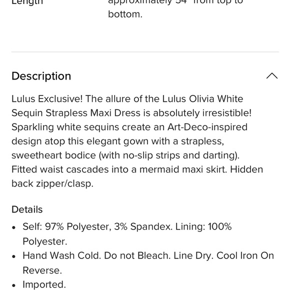 Lulu's White sequin Strapless Olivia Dress - Picture 7 of 15